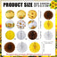 Set 18 Pzas Faroles Girasol Papel Amarillo Blanco