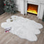 Alfombra piel sintética oveja blanca 4x6ft dormitorio