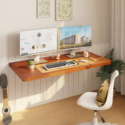Mesa plegable para pared con madera pino 36x22 pulg con estante
