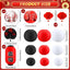 49 Linternas Papel Rojo Flor Cerezo LED Decoración Año Nuevo