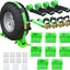 Kit amarre ruedas bloques goma E Track para ATV UTV 4 pzas