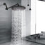 Cabezal ducha lluvia 9pulg brazo ajustable 10pulg latón