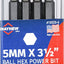 Broca hexagonal bola métrica 0.197pulg 3.5pulg set 4