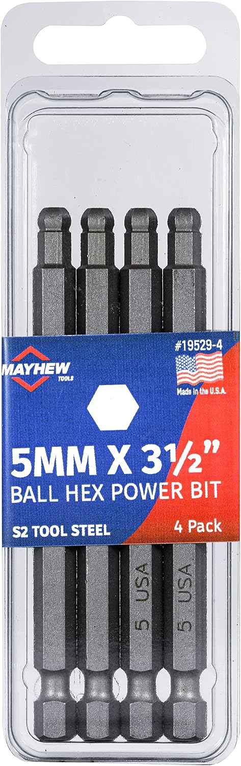 Broca hexagonal bola métrica 0.197pulg 3.5pulg set 4