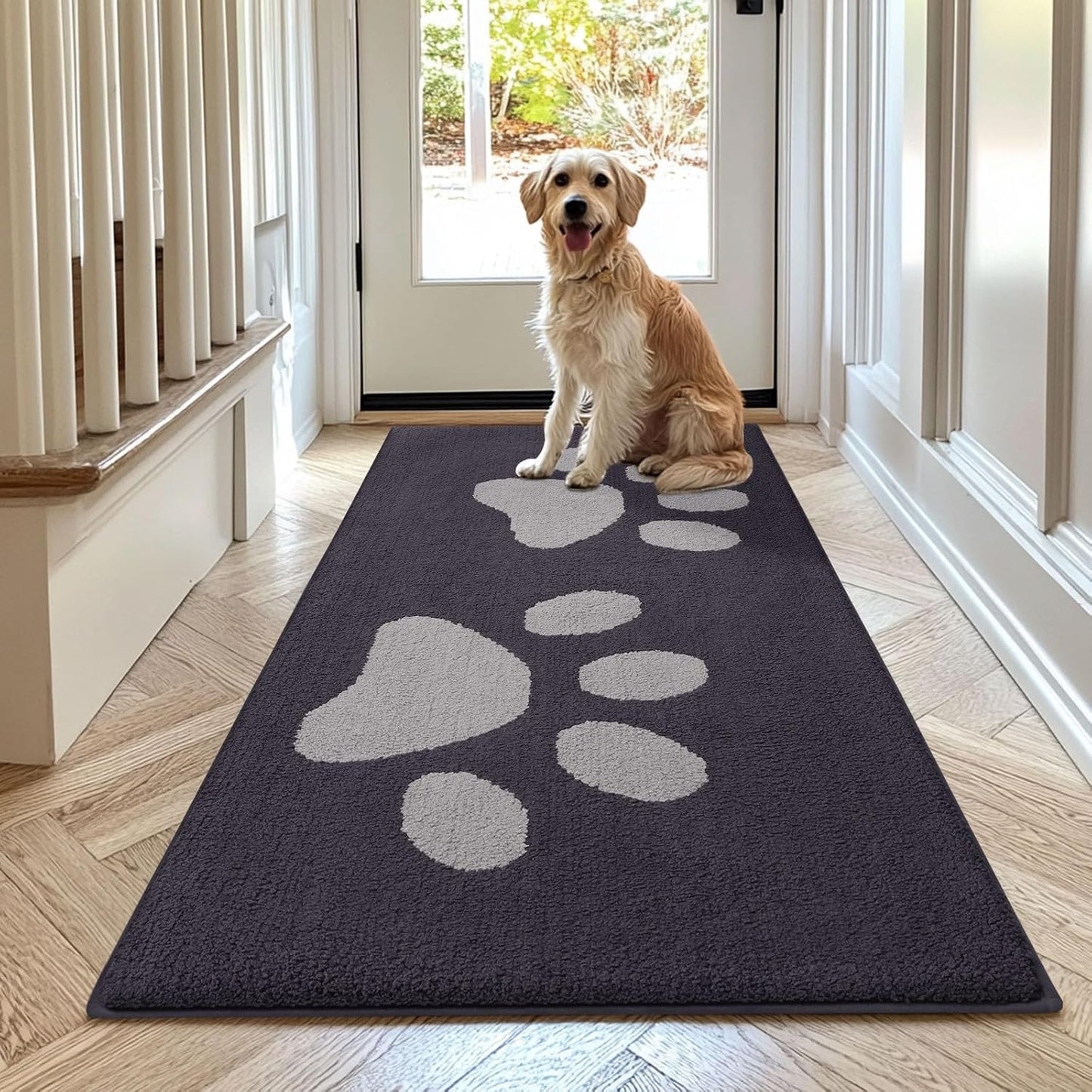 Tapete puerta perro antiderrap absorbente perfil bajo