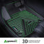 Tapetes piso auto impermeables TPE set completo negro