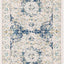 Alfombra Medallón Oriental Chic Marfil/Azul 2'2x4'