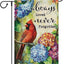 Bandera primavera verano 12x18pulg arpillera doble cara