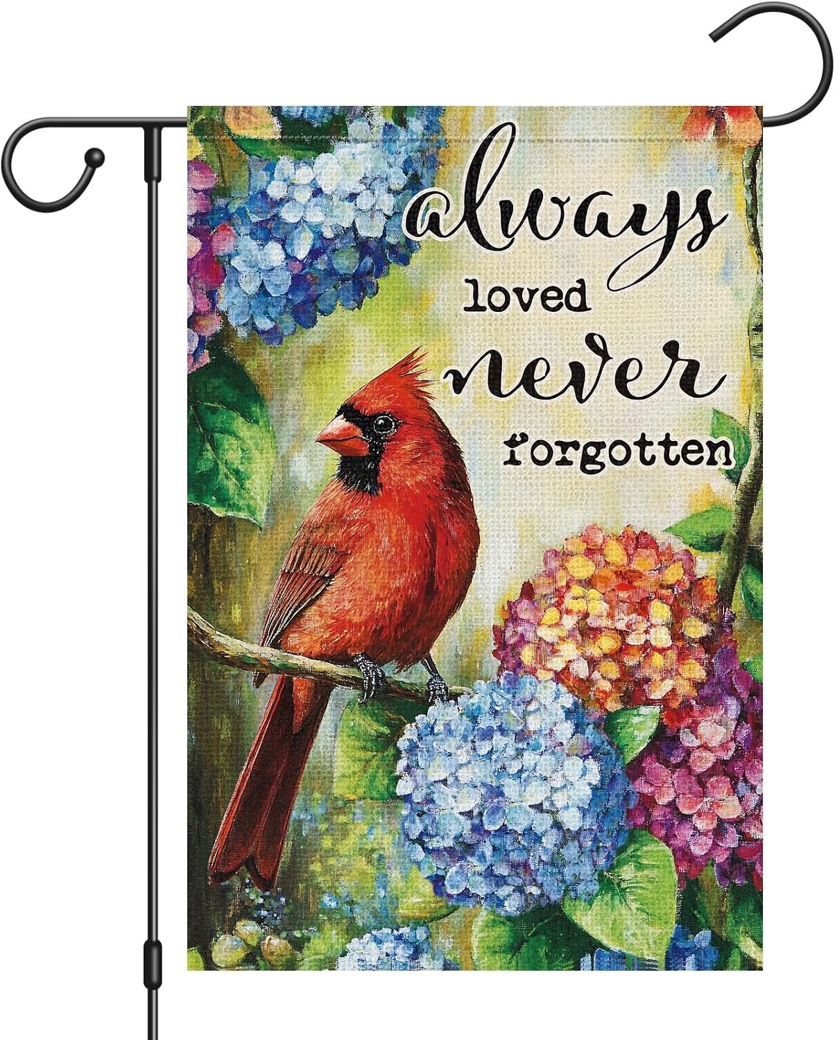 Bandera primavera verano 12x18pulg arpillera doble cara