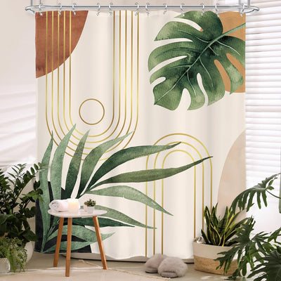 Cortina ducha boho botánica 72x72pulg