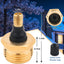 Tapón latón anticongelante autocaravana remolque dorado 2uds