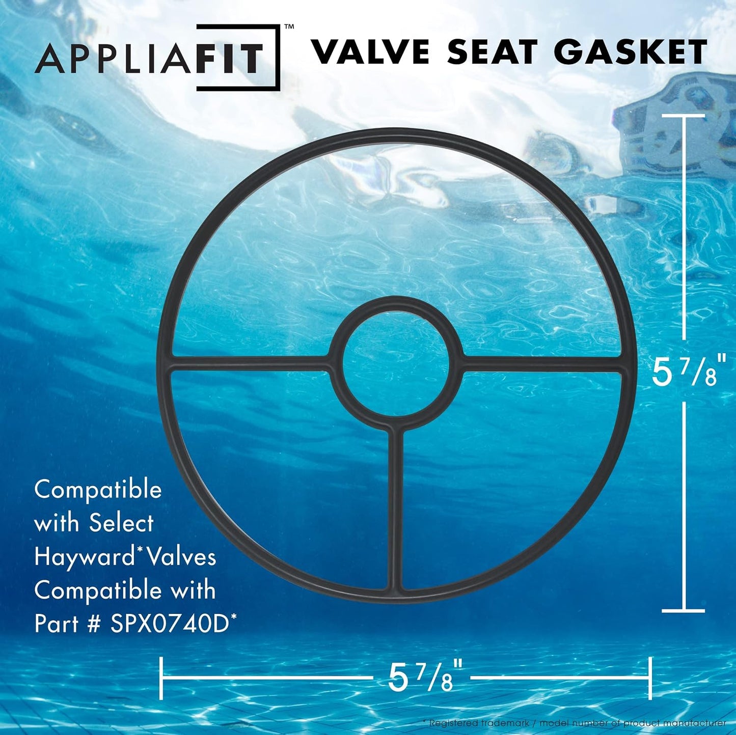 Junta asiento válvula comp Hayward SP0740DE Selecta-Flo