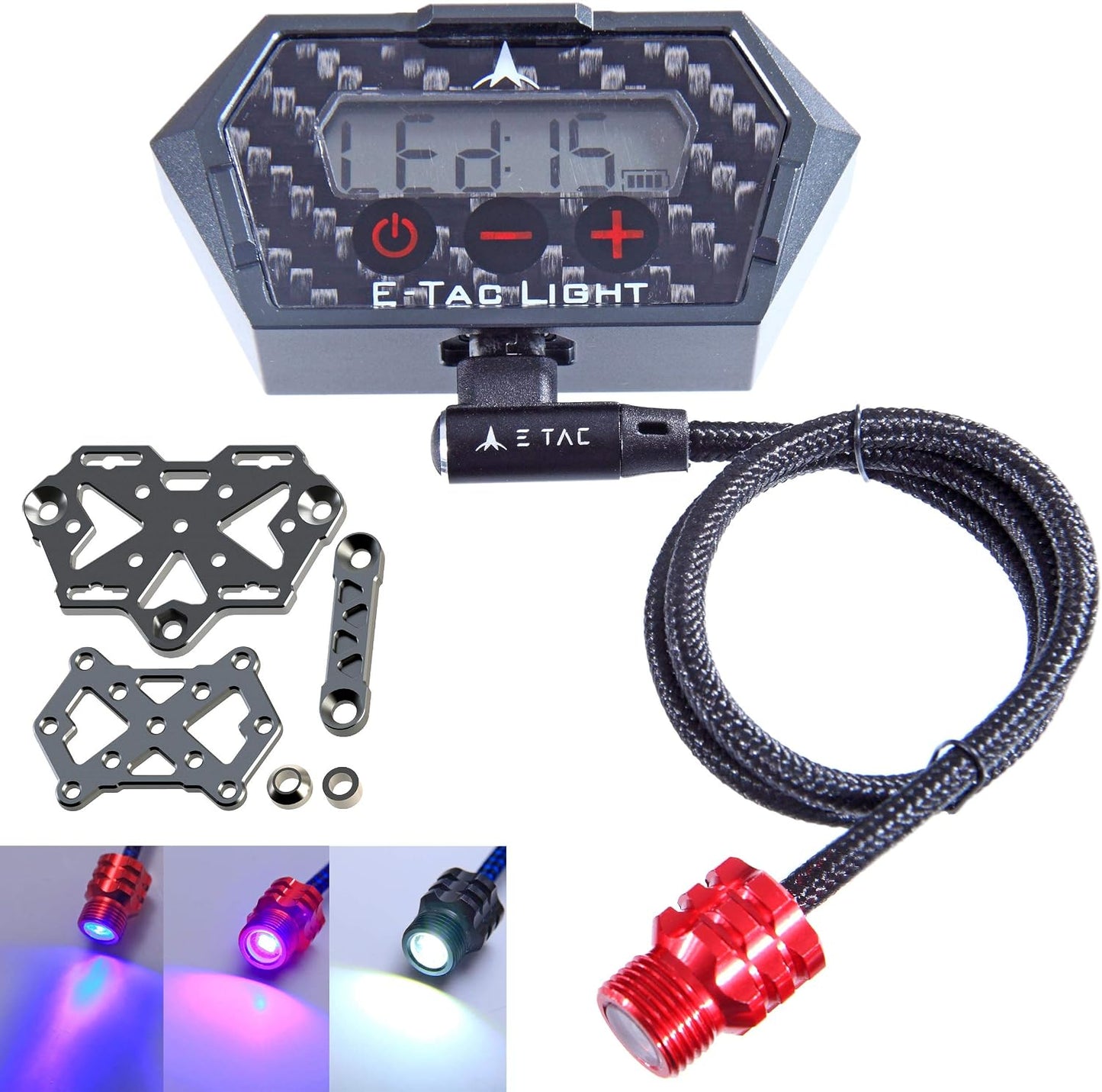 Luz visión arco compuesto 3/8-32 15 niveles recargable