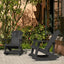Silla mecedora Adirondack madera real exterior e interior