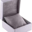 Caja reloj y brazalete tejido lino interior ante marfil