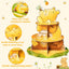 Soporte cupcakes 3 niveles tema Winnie para fiestas