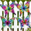 Decoración pared mariposa metal 9pulg jardín patio