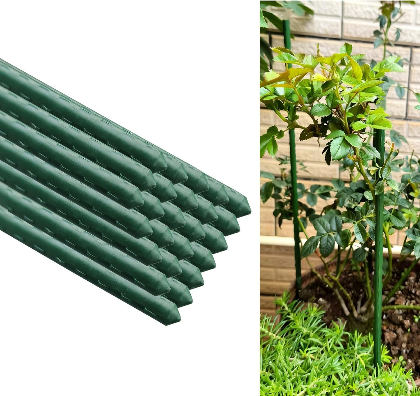 Estacas acero jardín 24pulg pack 25