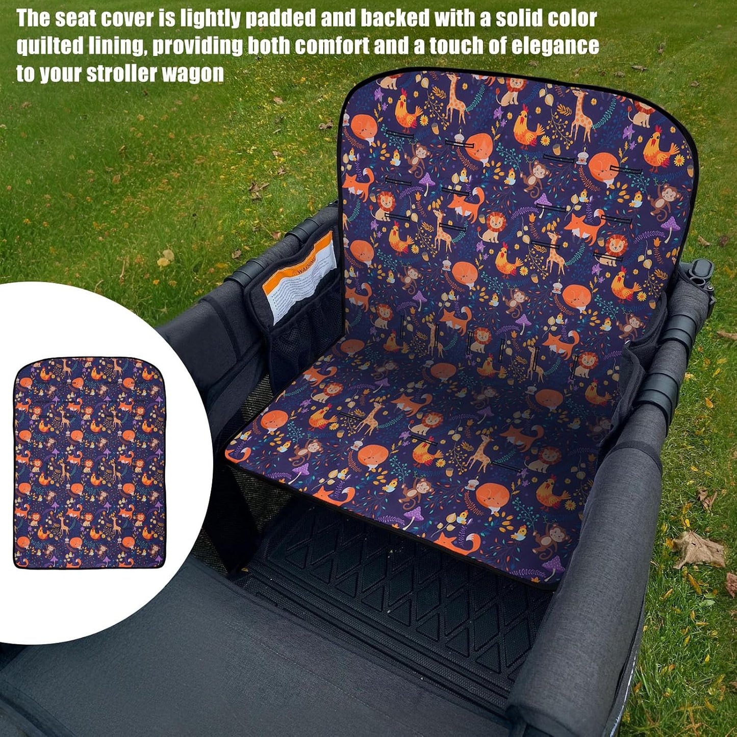 Funda asiento impermeable WonderFold W4 doble cara acolchado
