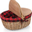 Cesta picnic mimbre tapa dividida forro remov.
