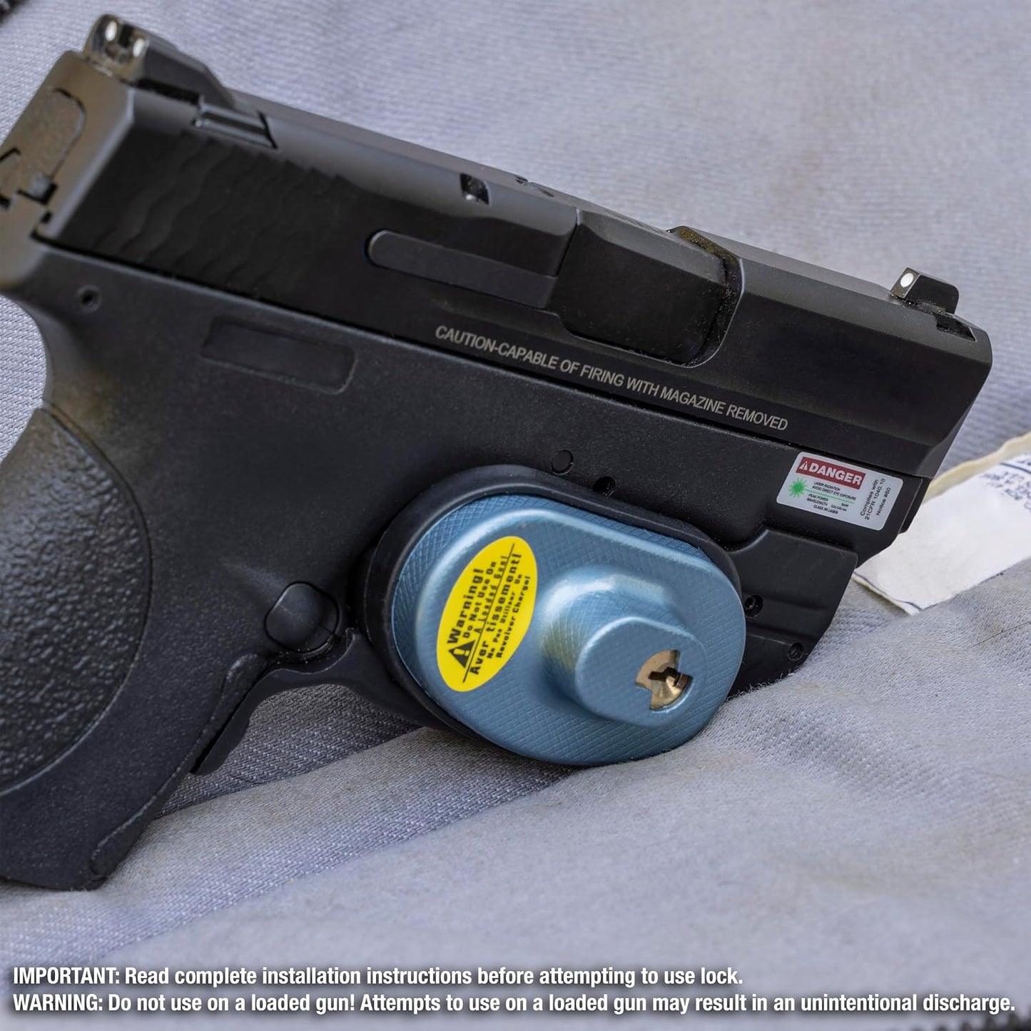 Candado gatillo negra para armas pack 3