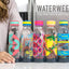Set 5 botellas agua reutiliz. 20oz sin BPA con bandeja