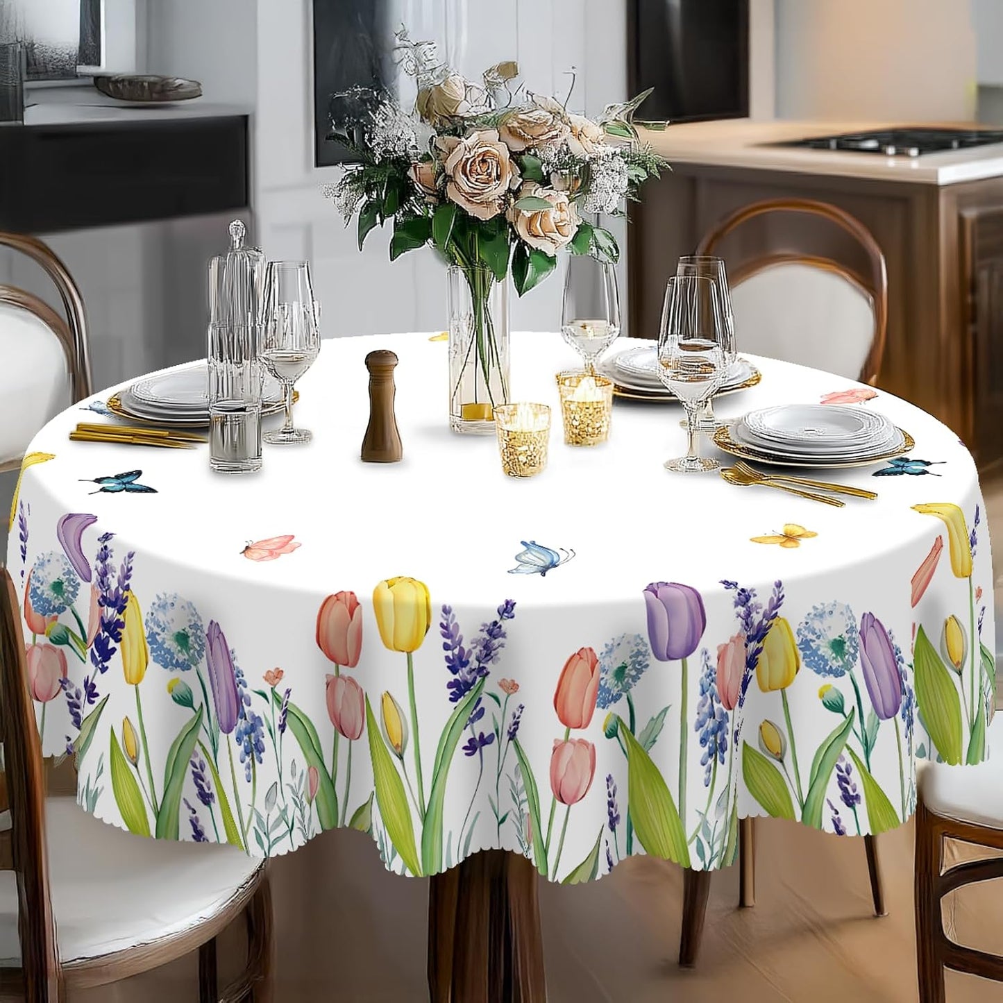 Mantel tulipán 70pulg impermeable bohemio verano
