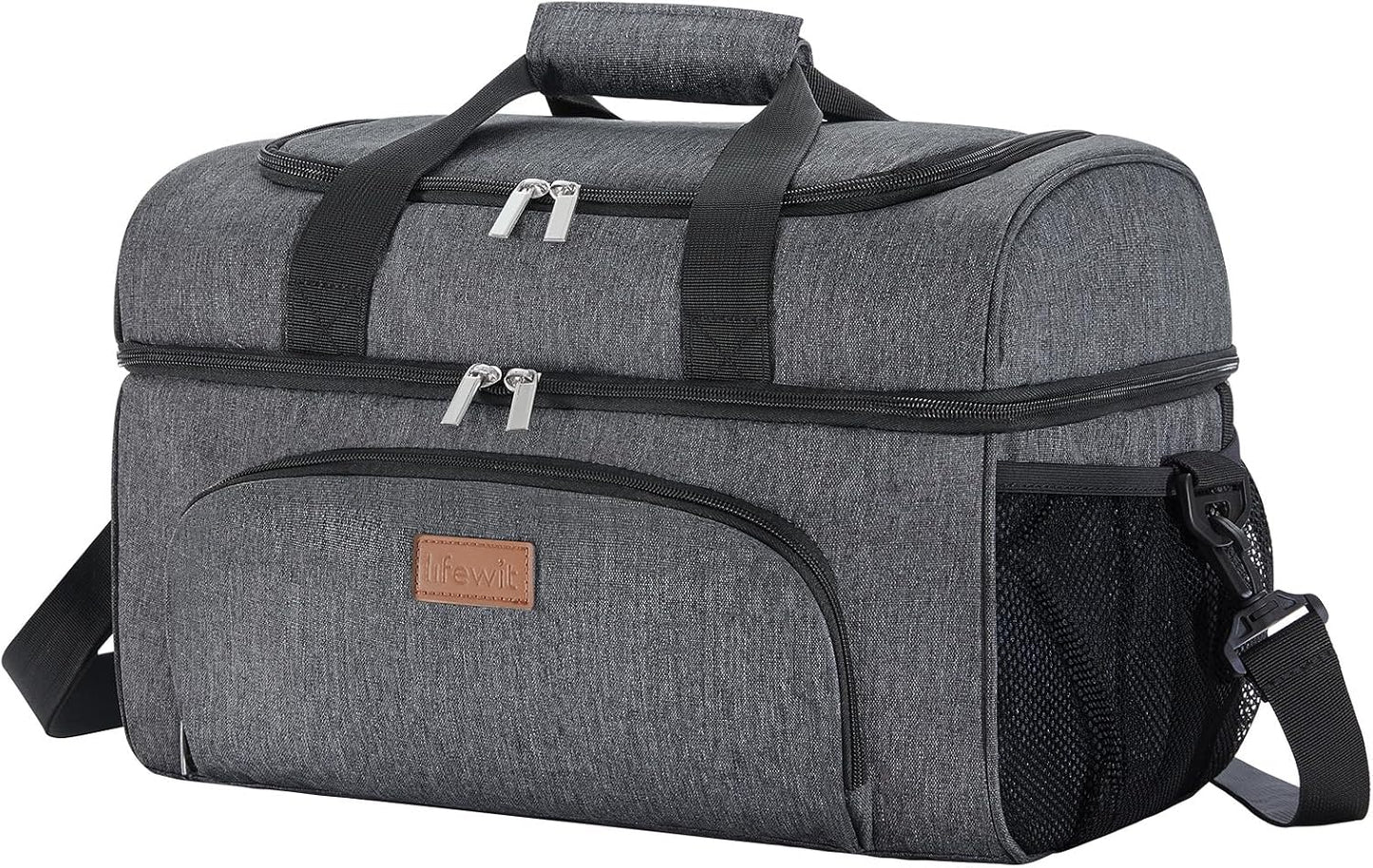 Bolsa hielera térmica doble capa para 32/48 latas