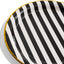 Plato llano 9pulg con rayas blancas