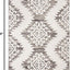 Alfombra marroquí con borlas 2" grosor color marfil y marrón