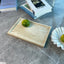 Bandeja travertino 12" plato decorativo rectangular