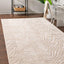 Alfombra área Meghan 2x3ft rectangular beige marfil