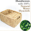 Cestas mimbre rectangulares para dormitorio y baño set 3