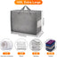 Bolsas almacenamiento edredón grandes con ventana cremallera