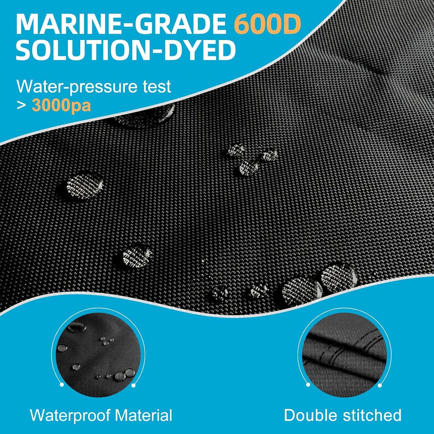 Funda kayak 600D resistente al desgarro impermeable