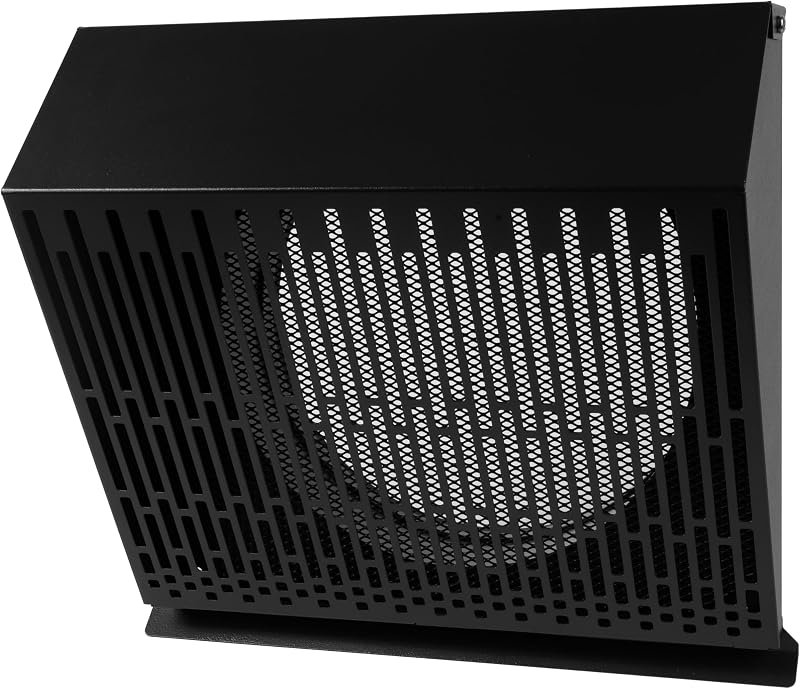 Cubierta ventilación 10" acero galvanizado grafito