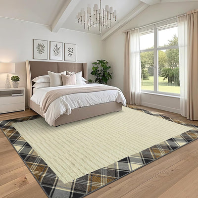 Alfombra lavable 9x12ft moderna antideslizante plegable