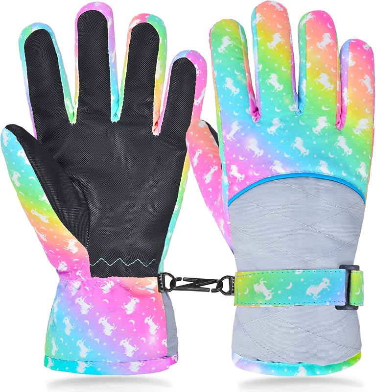 Guantes invierno impermeables para niños al aire libre