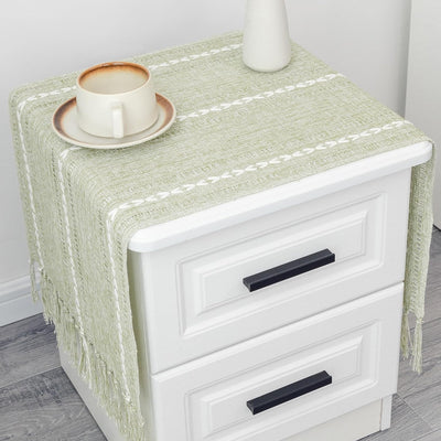 Mesa rústica salvia trenzado lino 36pulg decoración