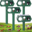 Repelente animales ultrasónico solar con sensor y LED