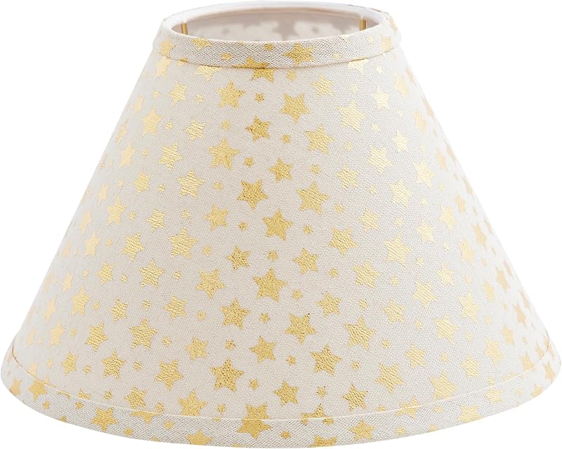 Pantalla lámpara UNO dura beige claro estrellas doradas