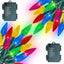 Luces Navidad a pilas 100 LED 34pies multicolor 8 modos