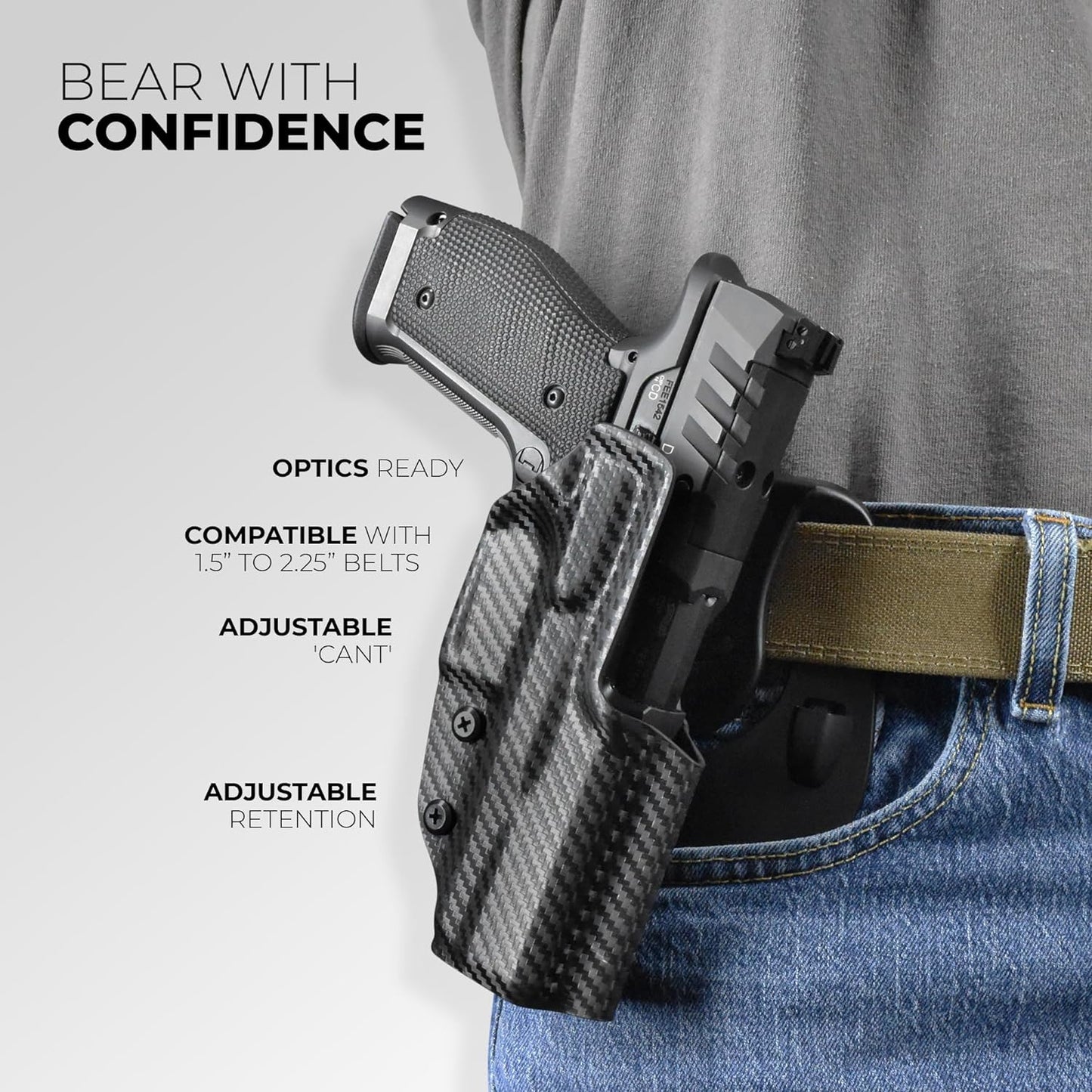Porta pistola OWB Paddle para Mossberg MC2sc