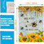Bandera jardín con miel y girasol 12x18pulg