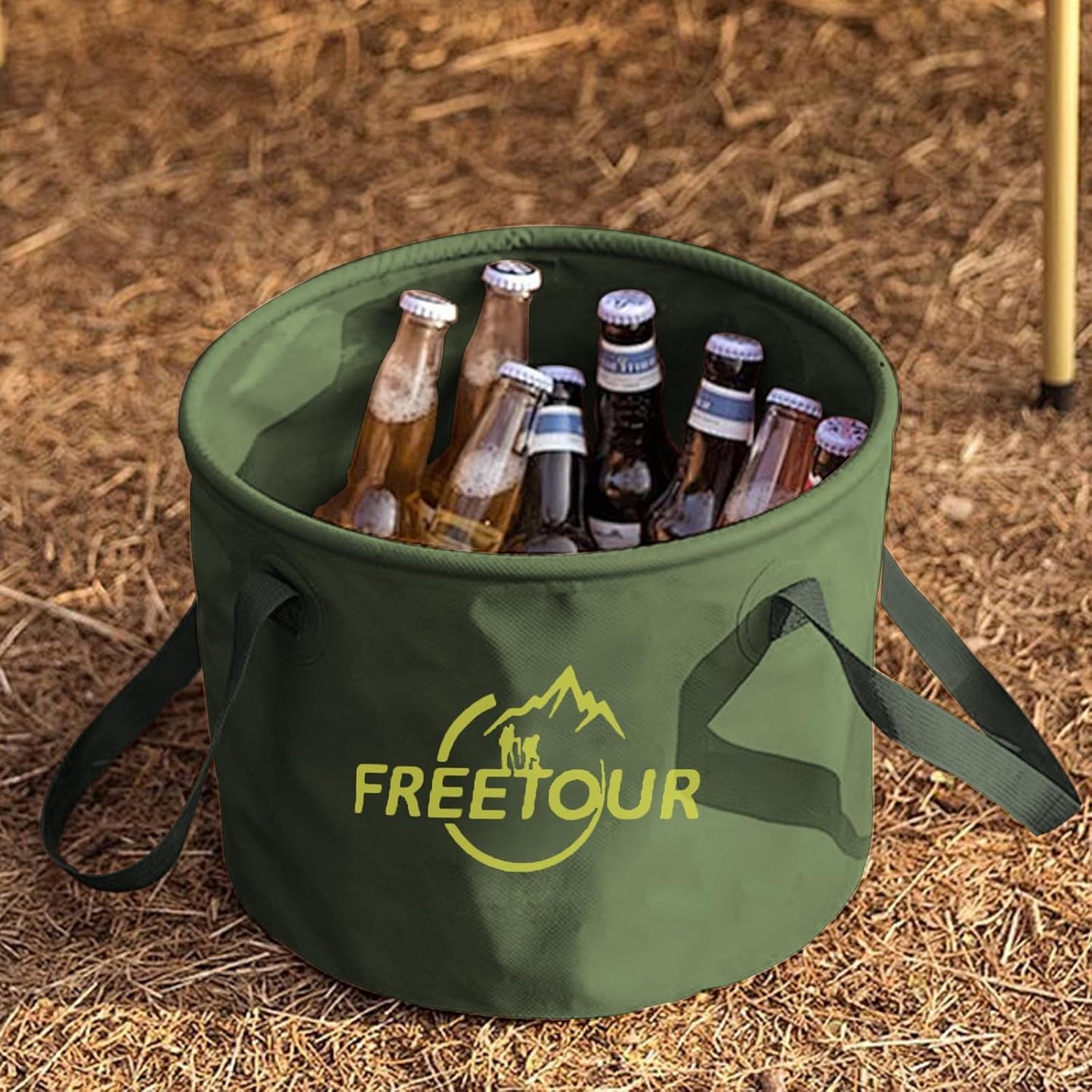 Cubo plegable 5gal con asa para pesca camping playa 20L