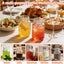 25 Pzas Tarros Vidrio 2oz Tapas Plateadas Especias