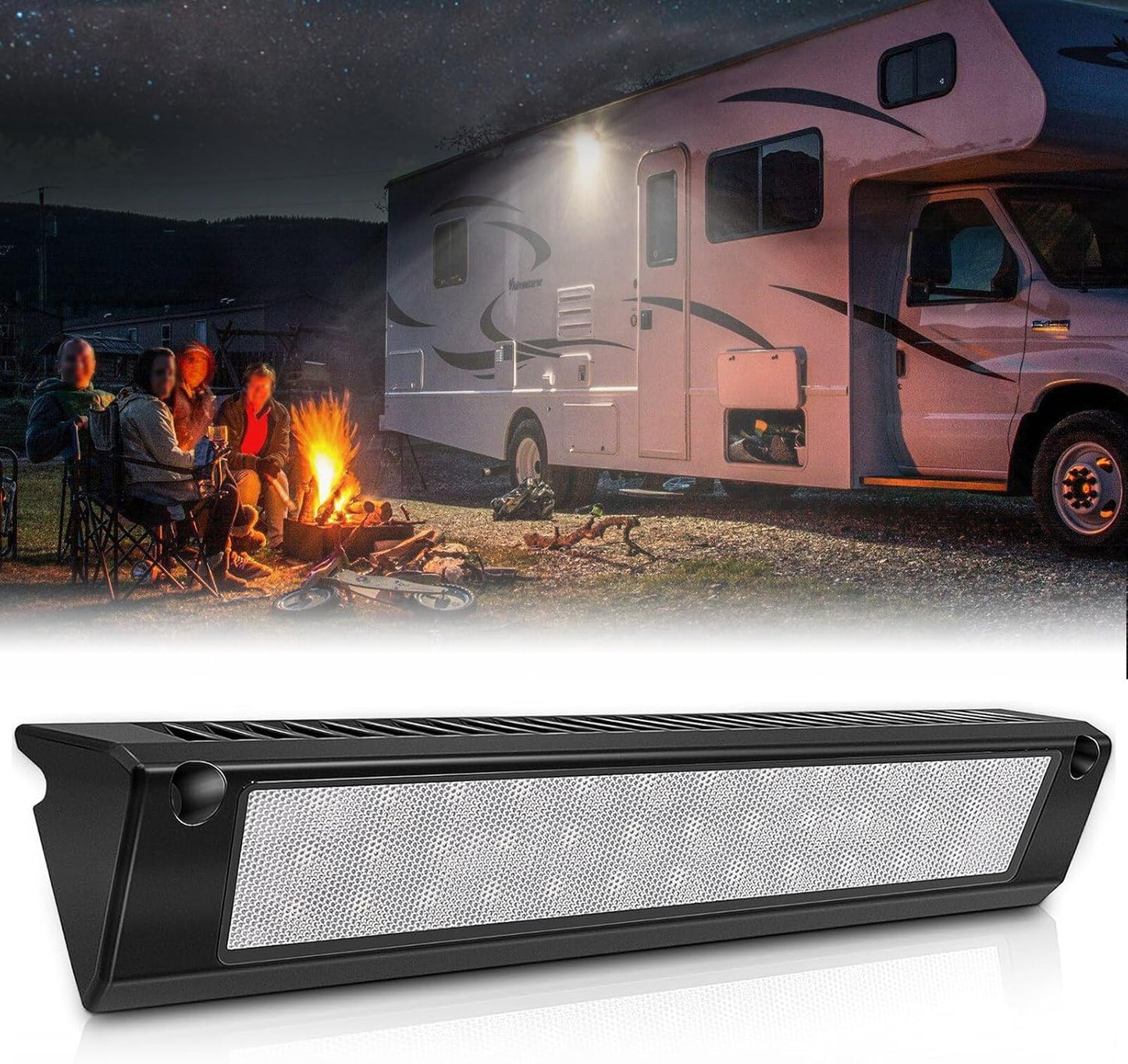 Luminaria LED aluminio 6000K para RVs y remolques