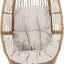 Silla giratoria mimbre con cojín