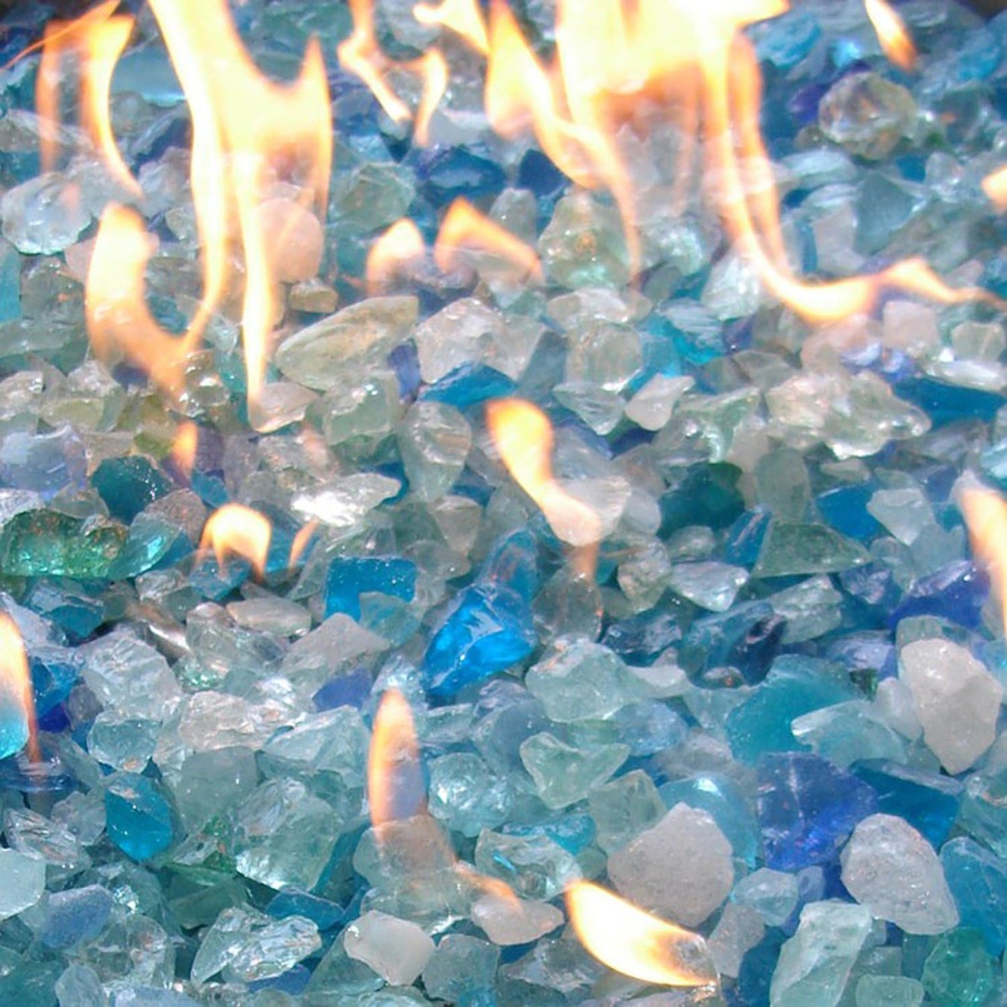 Cristal hoguera vidrio fuego mezcla bahama