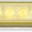 Luz estroboscópica ámbar 4 LED ultra delgada